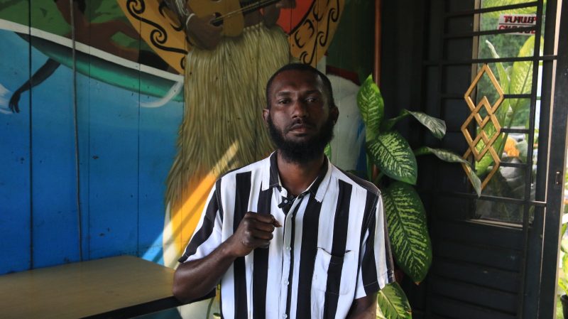 Tokoh pemuda Papua Musa Anto menyampaikan apresiasi terhadap kinerja Satgas Damai Cartenz dalam menjaga keamanan wilayah. Dok/Istimewa