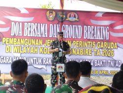 Ground Breaking Jembatan Garuda, TNI AD Genjot Konektivitas Papua Tengah